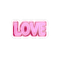 Love Neon Sticker — Pink Die-Cut Outdoor Vinyl