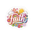 Faith Floral Die-Cut Sticker — Transparent Outdoor Faith Sticker